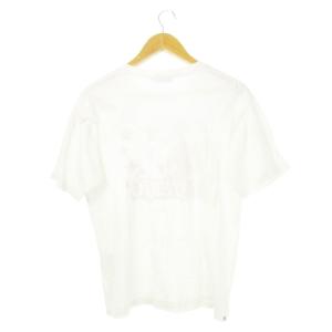 HYSTERIC GLAMOUR Tシャツ カットソー ラウンドネック 丸首 半袖 コットン プリント ロゴ ガール スター S 白 ホワイト