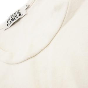 HYSTERIC GLAMOUR Tシャツ カットソー ラウンドネック 丸首 半袖 コットン プリント ロゴ ガール M 白 ホワイト /CK7