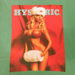 HYSTERIC GLAMOUR × プレイボーイ PLAY BOY Tシャツ ラウンドネック 半袖 プリント ロゴ ガール M 緑 グリーン