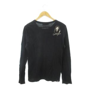 HYSTERIC GLAMOUR COURTNEYLOVE Tシャツ ロンT ラウンドネック 長袖 フォトプリント M 黒 ブラック