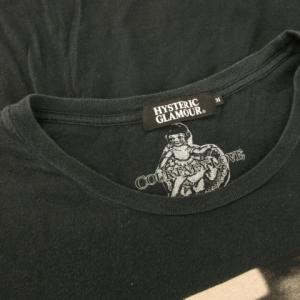 HYSTERIC GLAMOUR COURTNEYLOVE Tシャツ ロンT ラウンドネック 長袖 フォトプリント M 黒 ブラック