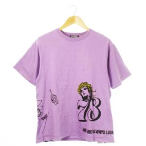 DIZZY & MILKY HYSTERIC Tシャツ ラウンドネック 丸首 半袖 ゆったり プリント