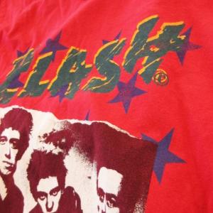 HYSTERIC GLAMOUR Tシャツ カットソー ラウンドネック 丸首 半袖 プリント The CLASH スター M 赤 レッド