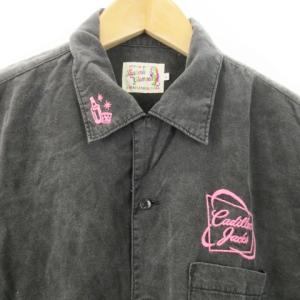 HYSTERIC GLAMOUR × 野口強 16SS Cadillac Jacks ボーリングシャツ アロハシャツ 開襟 オープンカラー