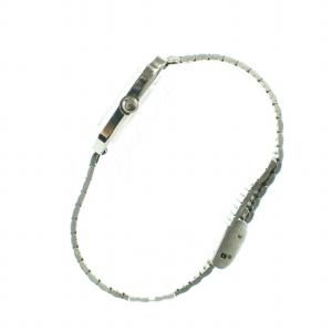 SEIKO シャリオ 腕時計 ウォッチ 手巻き スクエア 青文字盤 ロゴ シルバー色 2220-3172 GY11