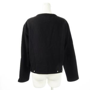 agnes b. M001 CARDIGAN カーディガン プレッション スウェット クルーネック 長袖 スナップボタン