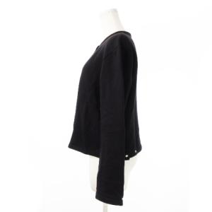 agnes b. M001 CARDIGAN カーディガン プレッション スウェット クルーネック 長袖 スナップボタン