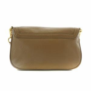 TORY BURCH ショルダーバッグ レザー マグネット ロゴ ゴールド金具 茶色 ブラウン /XZ GY18