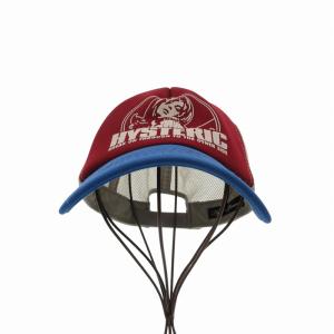 HYSTERIC GLAMOUR ヒスガール 帽子 キャップ メッシュ ロゴ F 青 ブルー 赤 レッド ベージュ