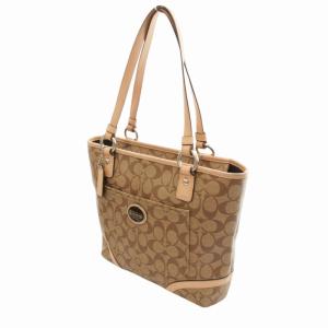 COACH トートバッグ シグネチャー PVC レザー ベージュ F18922 /HO 0302 GY18