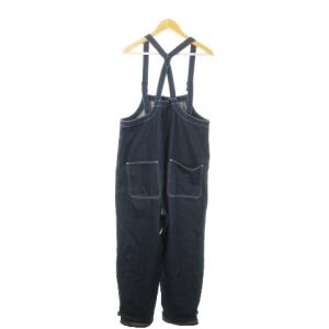 HOUSTON Vintage & Work Clothes デニムデッキパンツ オーバーオール サロペット コットン L 紺 ネイビー 10037