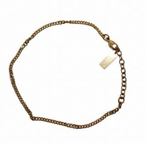 SAINT LAURENT PARIS チェーン ブレスレット ロゴ ゴールドカラー 金色 /KW GY18