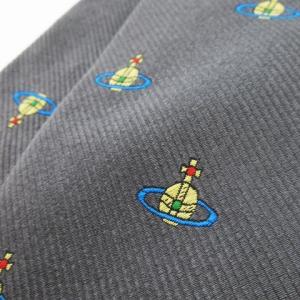 Vivienne Westwood ACCESSORIES ネクタイ ドット オーブ柄 グレー