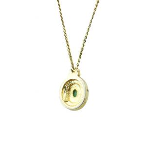 Christian Dior ネックレス アクセサリー ペンダント ラインストーン ゴールド色 GY27