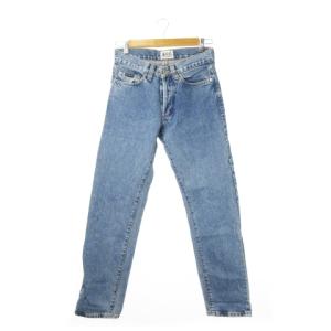 デニムパンツ ジーンズ ハイウエスト ボタンフライ 28 42 青 ブルー /MN16 GY18
