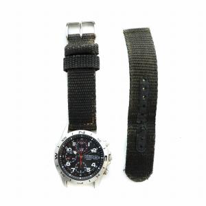 クロノグラフ 100M 腕時計 ウォッチ クォーツ デイト ラウンド シルバー色 7T92-0DX0 GY18