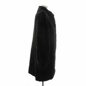 SAGA MINK 金サガ ミンクファー コート 13 ブラウン