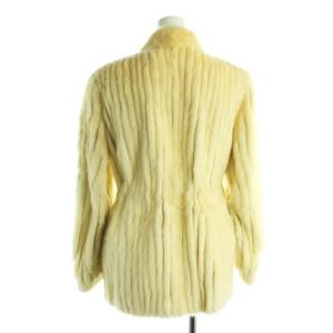 SAGA MINK 金サガ ミンクファー コート ミドル 総裏地 毛皮 白 ホワイト アイボリー GY18 /MQ