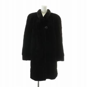 ギラロッシュ GuyLaroche 銀サガ ファーコート アウター 毛皮 シェアードミンク 逆毛 肩パッド