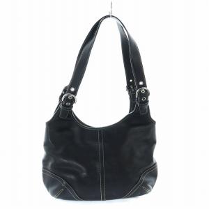 COACH ハンドバッグ レザー ロゴ 黒 ブラック 9249 GY18