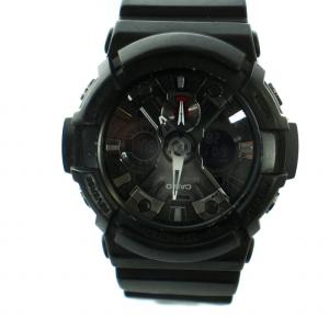腕時計 ウォッチ クォーツ クロノグラフ デジタル 黒文字盤 黒 ブラック GA-201 GY18 /MQ