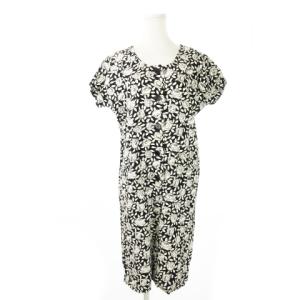 NOUVELLE BOUTIQUE ヴィンテージ フロントボタンワンピース ひざ丈 半袖 ポケット ローズ