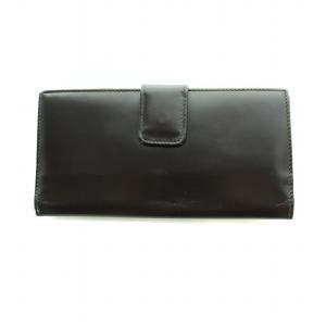 GUCCI 長財布 ウォレット レザー ロゴプレート 茶 ブラウン GY18