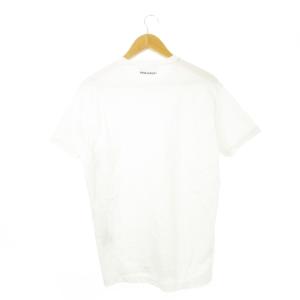 DSQUARED2 Tシャツ ラウンドネック 丸首 半袖 コットン タイト 無地 ロゴ XL 白 ホワイト /CK5 GY18