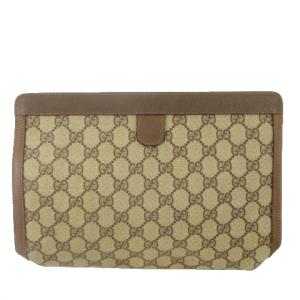 GUCCI Accessory Collection オールドグッチ セカンドバッグ クラッチバッグ PVC レザー ロゴ シェリーライン