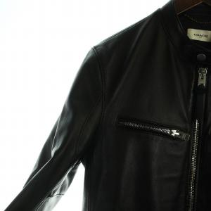 COACH ライダース レザージャケット 46 ブラック
