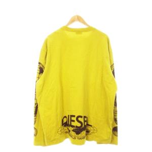 DIESEL T-CRANE LS-L3 T-shirt Tシャツ ロンT クルーネック 長袖 プリント コットン 大きいサイズ