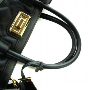 MICHAEL KORS ハンドバッグ ショルダー 2WAY キルティング レザー ロゴ 黒 ブラック GY18