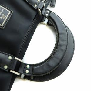 BURBERRY BLACK LABEL ビジネスバッグ ブリーフケース ハンド チェック柄 書類カバン ナイロン レザー 黒 ブラック GY18