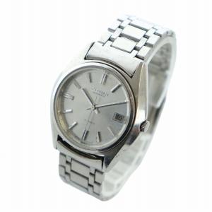 CITIZEN 腕時計 ウォッチ 自動巻き デイト カレンダー付き ロゴ 21石 シルバー色 4-601092 GY11