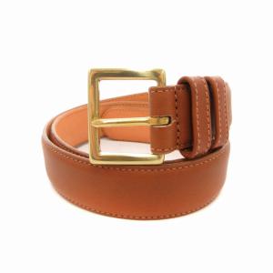 7600 ベルト レザー 本革 30/75cm 茶 ブラウン