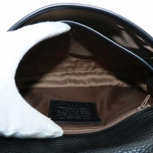 COACH オールドコーチ シェリダン ターンロック ショルダー バッグ シボ革 レザー 黒 ブラック 0585-230