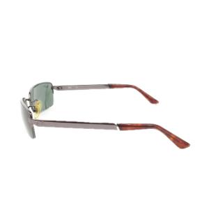 Ray-Ban サングラス 眼鏡 スクエア メタルフレーム ハーフリム 5519 130 シルバー色 茶 ブラウン /MN2
