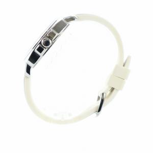 COACH 腕時計 ウォッチ クォーツ 白文字盤 ロゴ シグネチャー ラバーベルト シルバー色 GY18