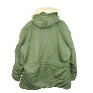 ALPHA INDUSTRIES INDUSTRIES TYPE N3-B モッズ コート フライト フェイクファー ミリタリー XL 緑 グリーン