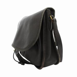 COACH OLD ショルダーバッグ 斜め掛け クロスボディ レザー フラップ 黒 ブラック 8934