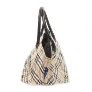 BURBERRY BLUE LABEL トートバッグ ハンドバッグ ナイロン ノバチェック 総柄 ベージュ