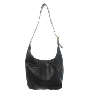 COACH ショルダーバッグ レザー 本革 ロゴ ゴールド金具 黒 ブラック 12406