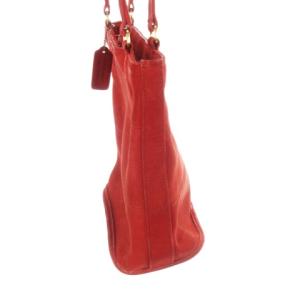 COACH オールドコーチ ヴィンテージ USA製 ショルダーバッグ トートバッグ スエード レザー 赤 レッド 4393