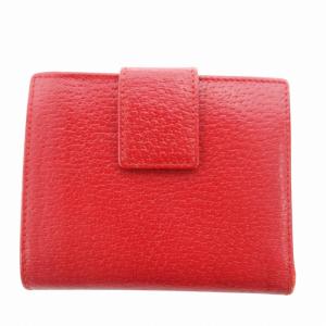 GUCCI 二つ折り財布 ウォレット ロゴ パッチ レザー 赤 レッド /HO 0302 GY18