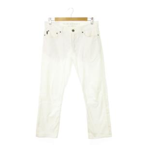 パンツ カジュアル ブロックチェック 織り柄 79 白 ホワイト