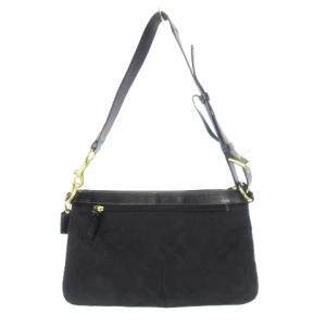 COACH ウエストバッグ キャンバス レザー ミニ シグネチャー 黒 ブラック F41587 /CK7 GY18