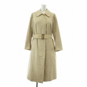 ステンカラーコート 裏地ノバチェック ベージュ