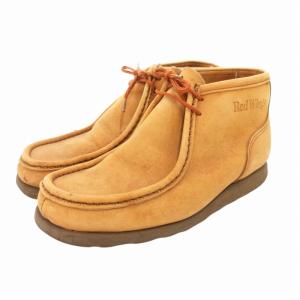 RED WING チャッカブーツ ワラビー ロゴ スエード レザー 8 26cm 茶 ブラウン
