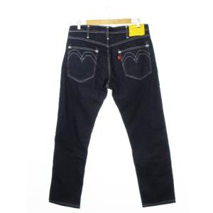 Levi's RED パンツ デニム ジーンズ レギュラー ストレート ストレッチ ホワイトステッチ W34 L32 紺 ネイビー