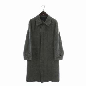 ヴィンテージ ステンカラー コート ヘリンボーン ネイビー
